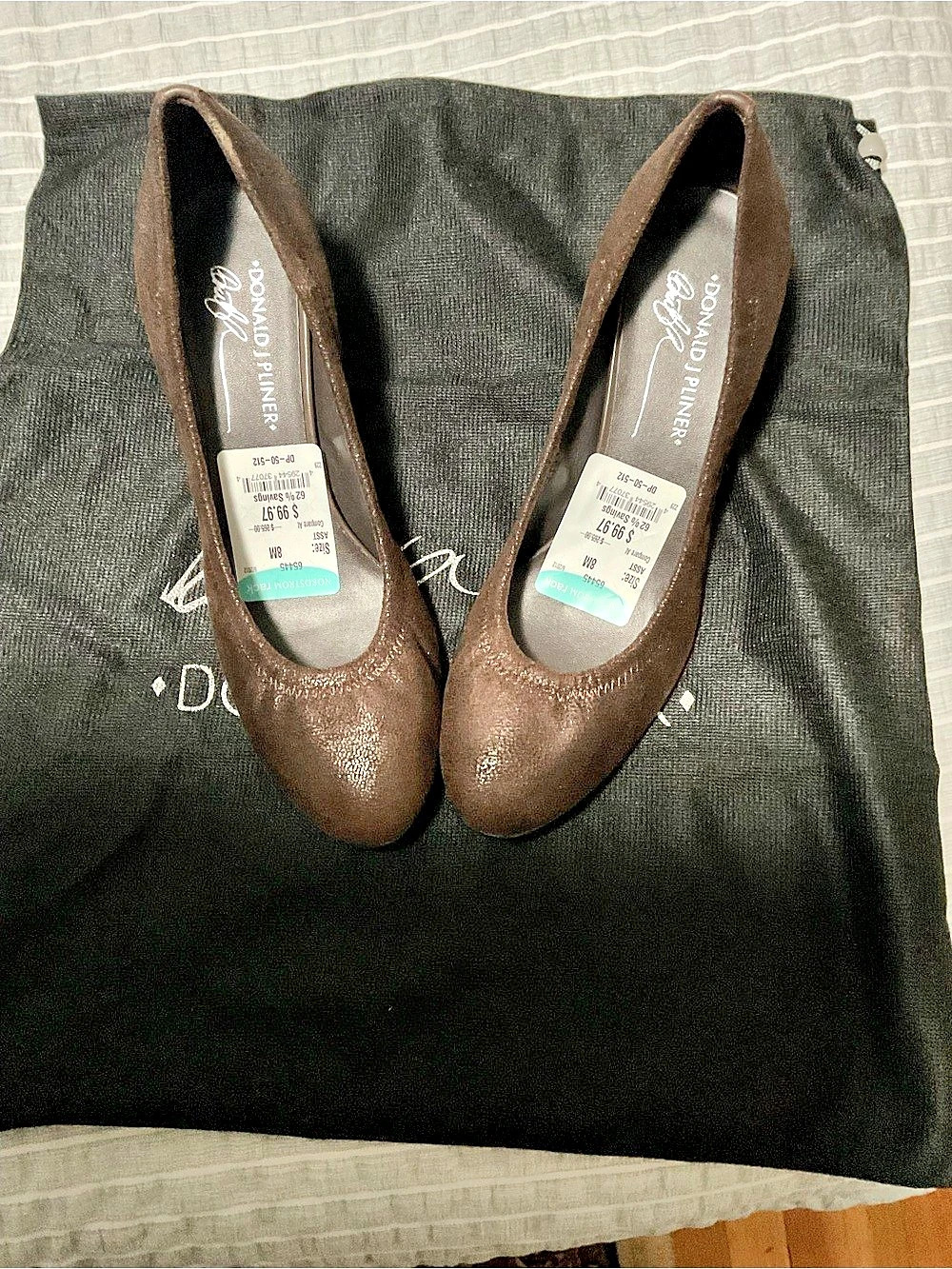 Donald J Pliner Brown Heels US 8